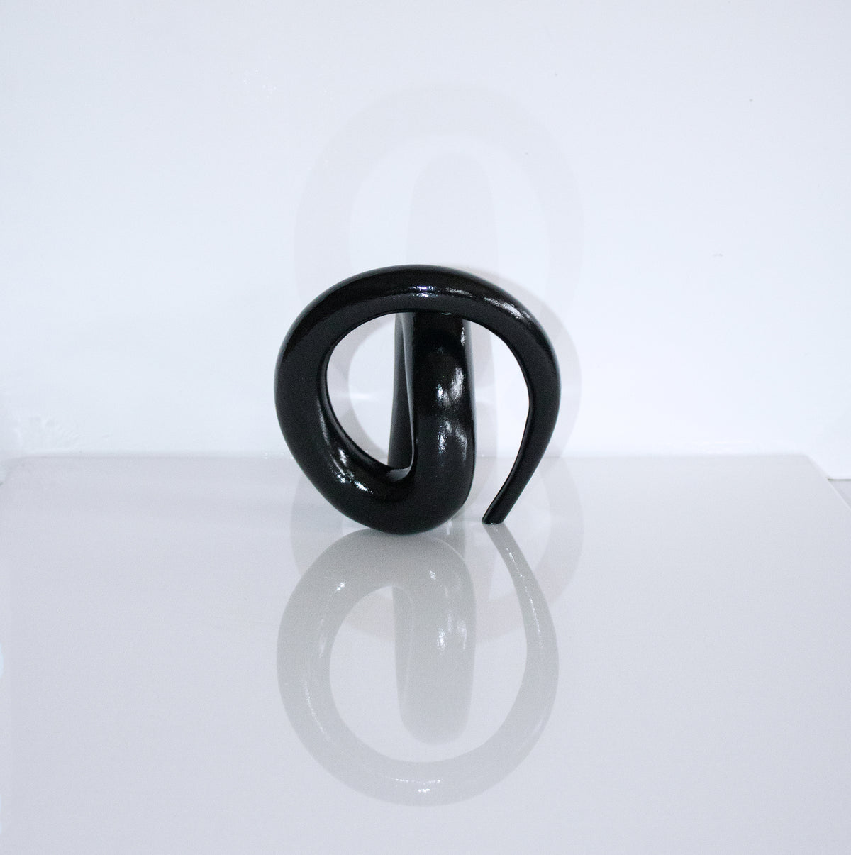 Contorted glossy black
