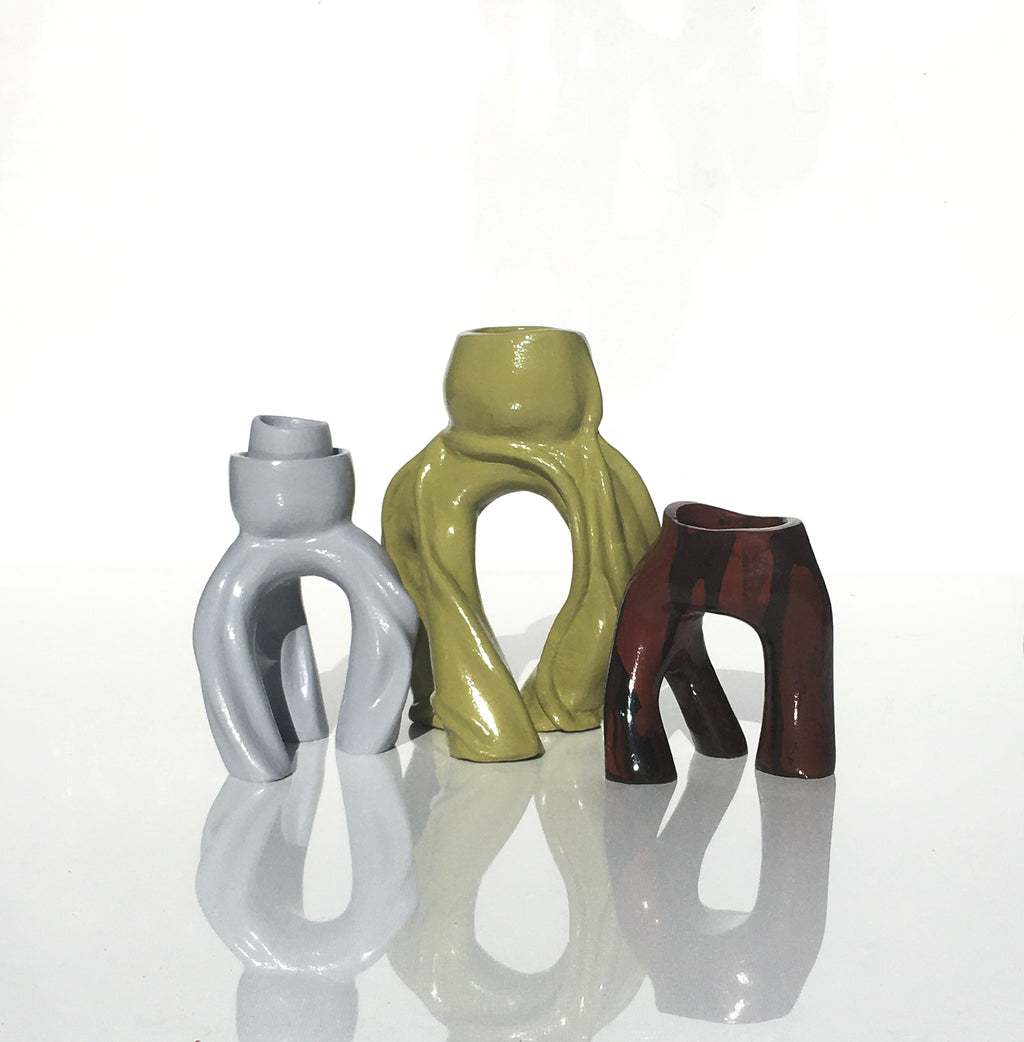 Candle holder Maroon
